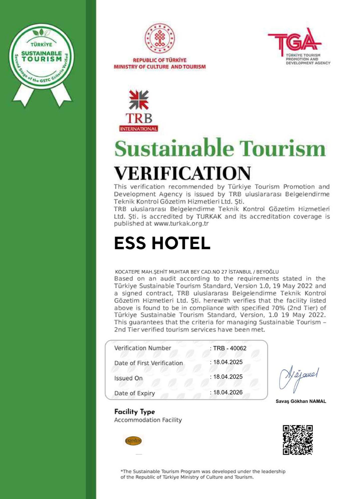 Ess Hotel Istanbul Exterior foto